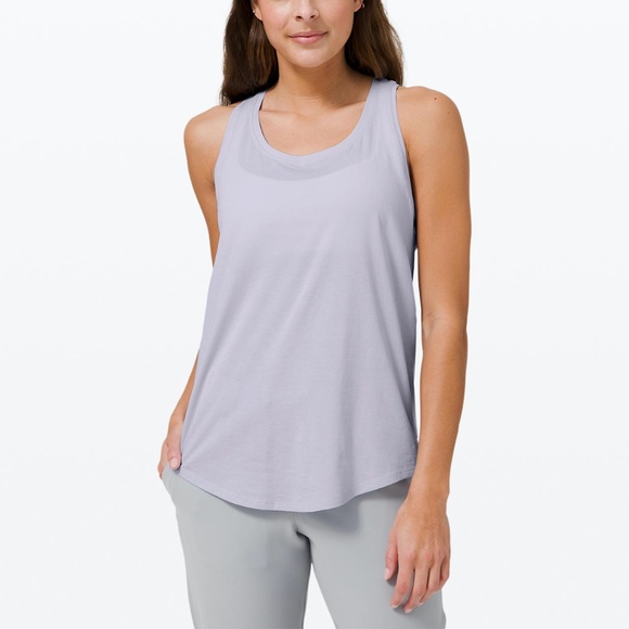 lululemon athletica Tops - Lululemon Love Tank  Pleated Serene Blue